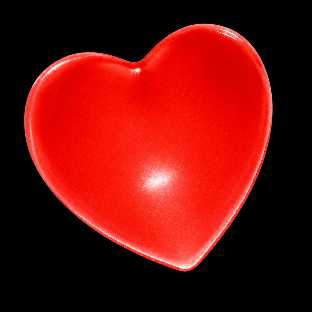 Handmade smooth clear red shiny heart 5cm by 5cm, pocket hug, table decoration, greetings card embellishment, collectable heart, satisfying to feel has smooth shiny texture, made with epoxy resin, birthday gift, anniversary gift, wedding favour, love
