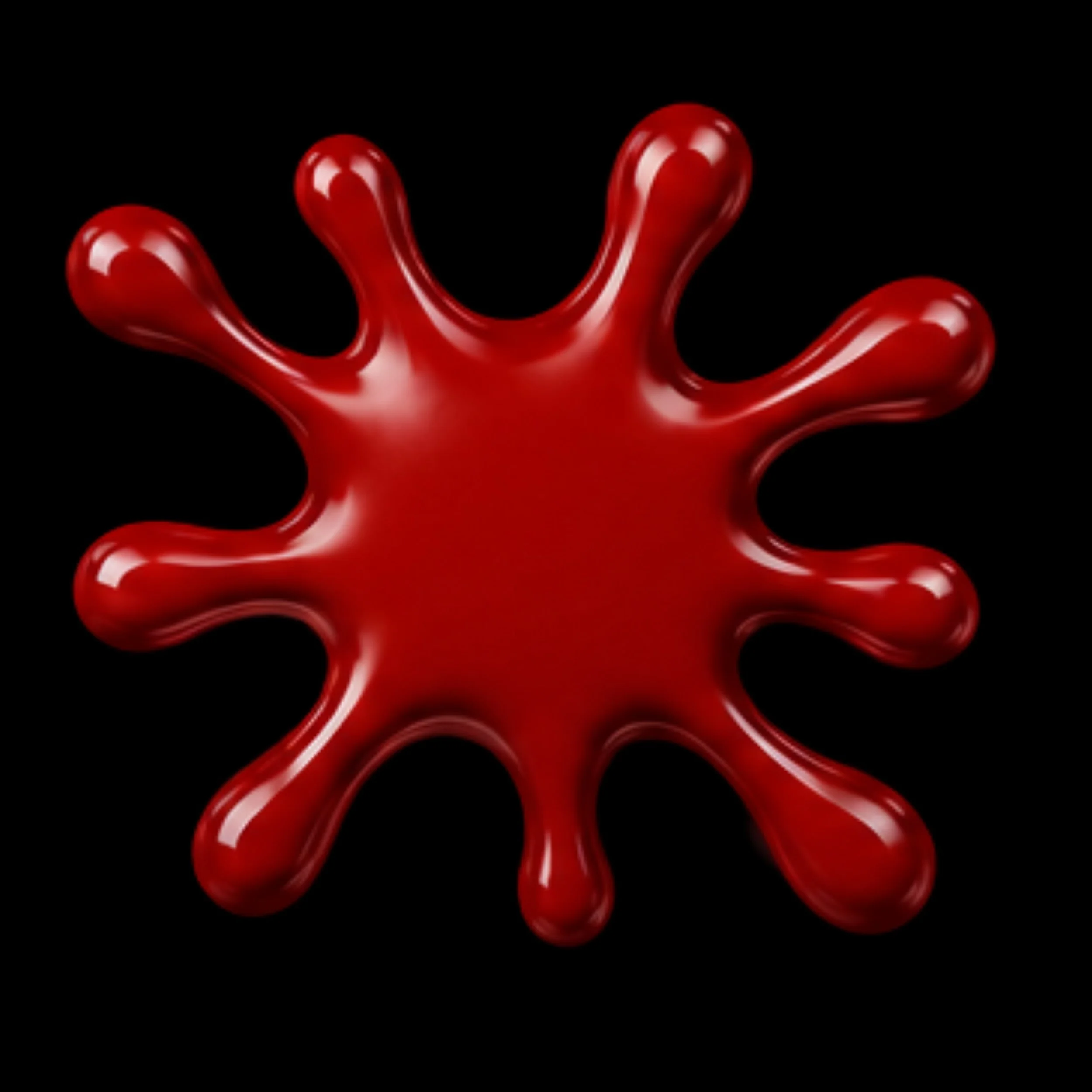Dark opaque red
