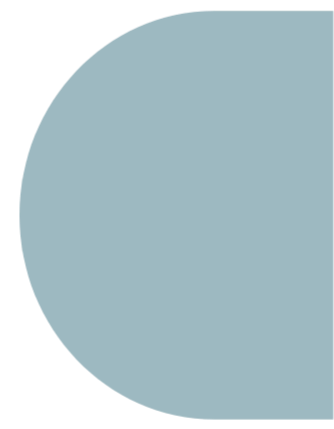 Light blue semicircular shape with a black background.