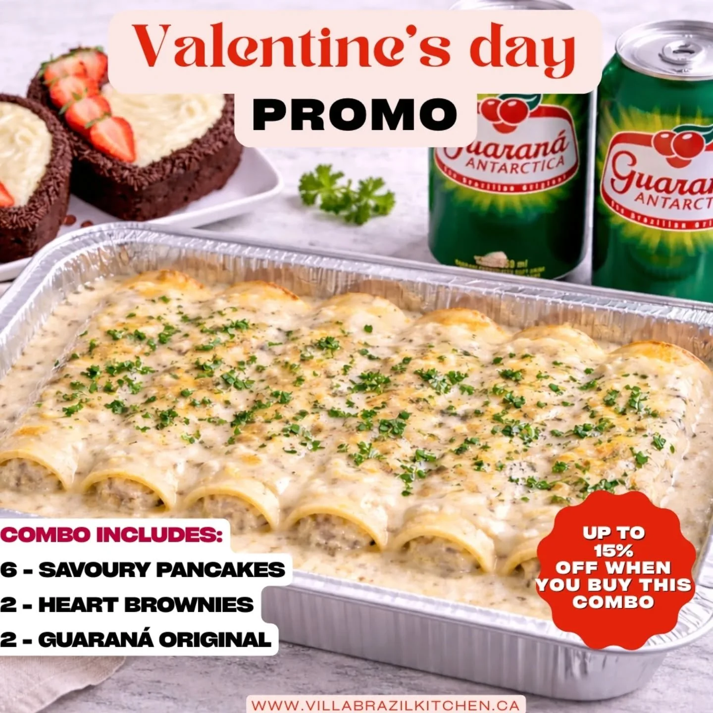 This Valentine&rsquo;s, skip the cooking. We&rsquo;ve got the love covered. 💕

Order your Valentine's lunch/dinner at www.villabrazilkitchen.ca or DM us.