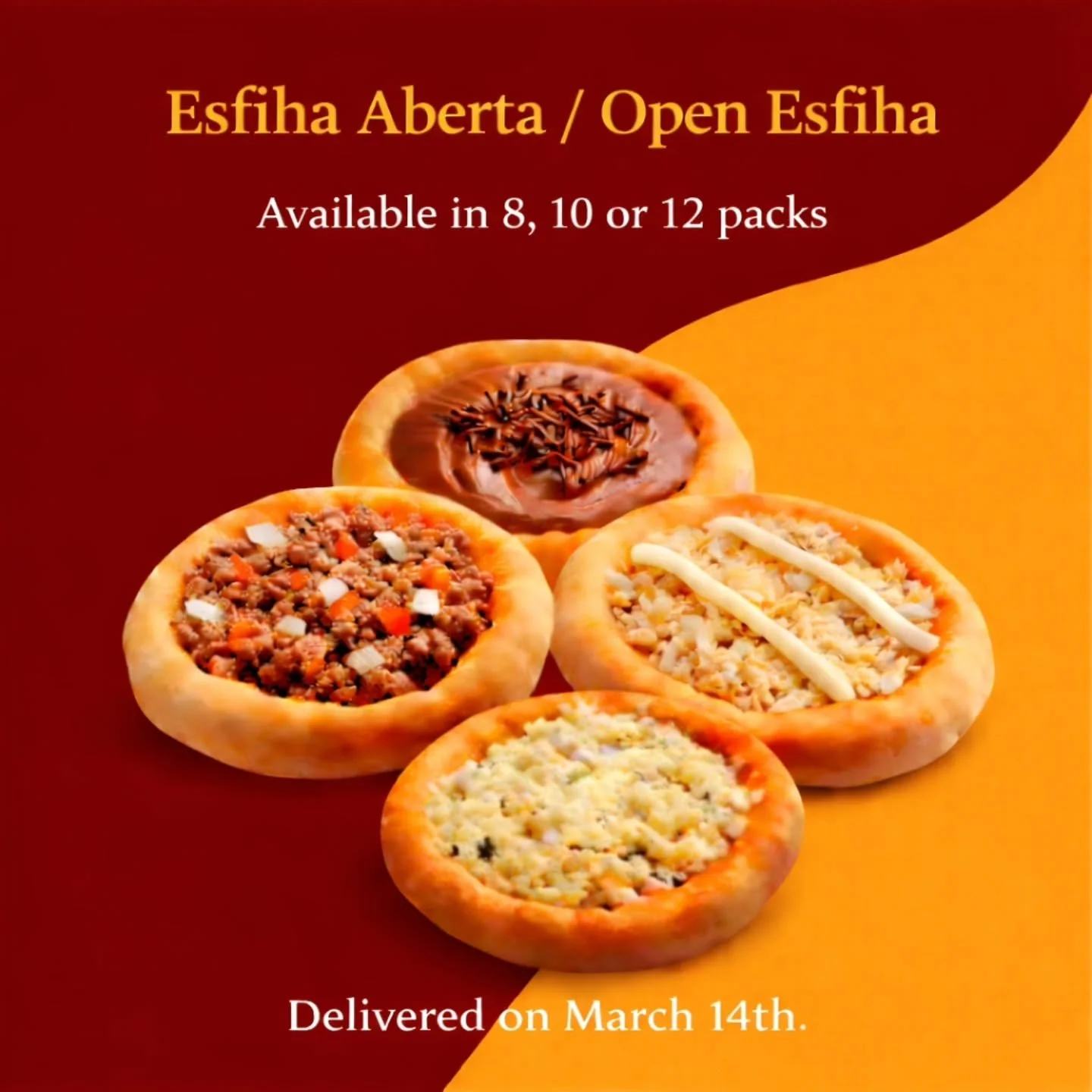 Available in 4 different flavours! Order by Thursday noon at villabrazilkitchen.ca and get them delivered on March 14th afternoon.