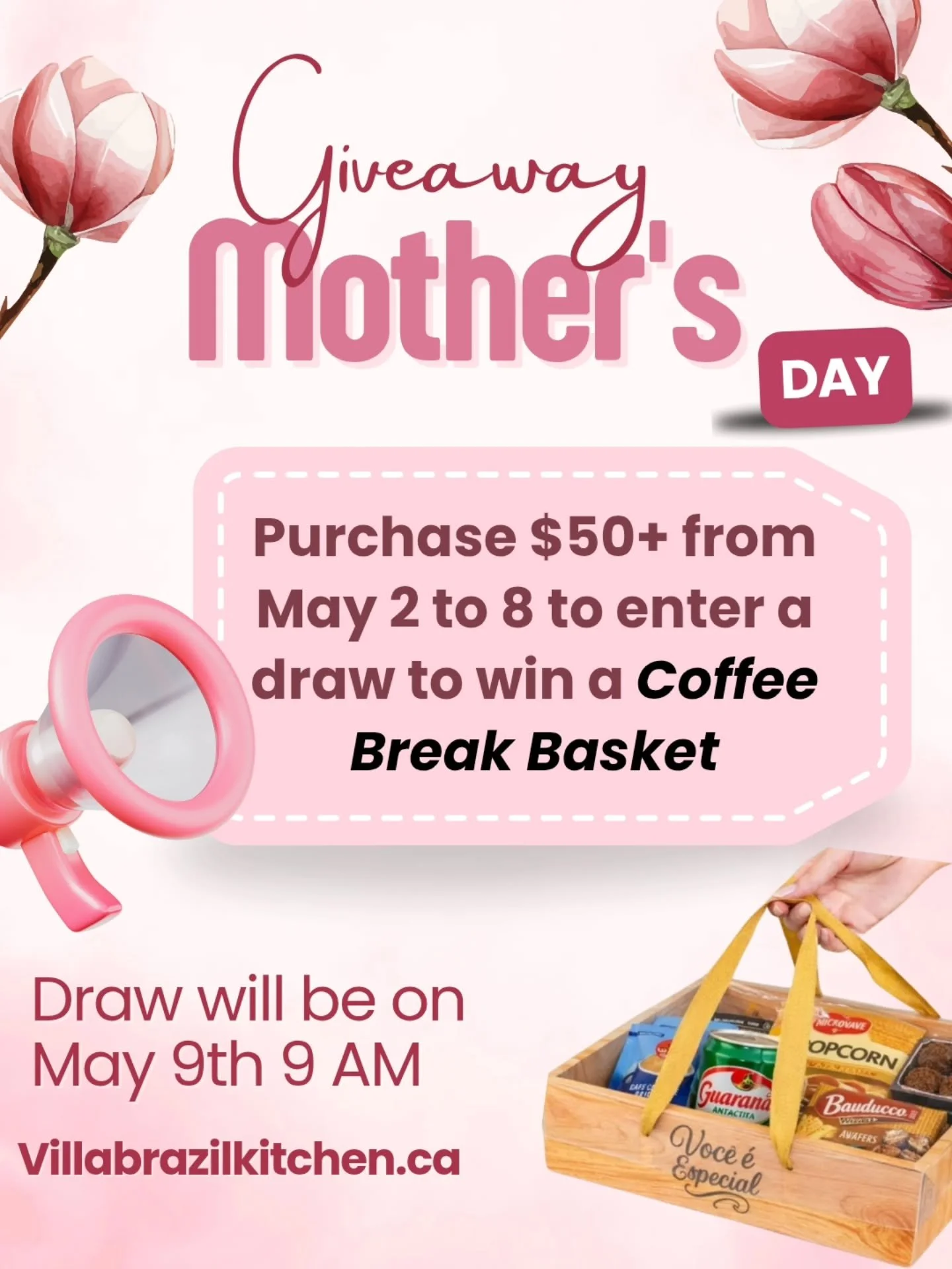 To the person who has been our fan number #1, she deserves much more than the world.

Make sure to browse our featured items to guarantee your empad&atilde;o and much more, and maybe a Coffee break basket for FREE!