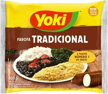 Seasoned Cassava Flour (Farofa) - Yoki - 400 g