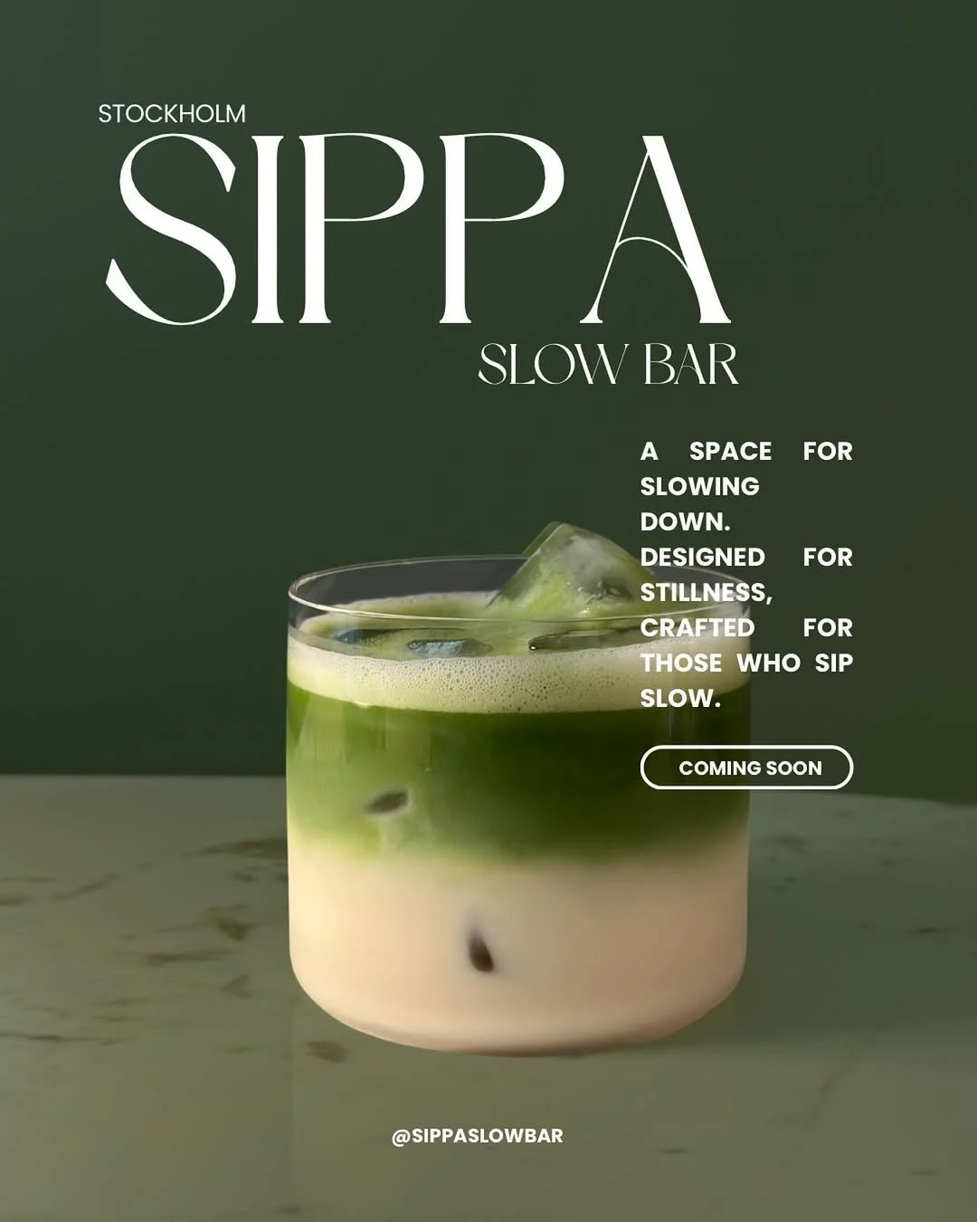 whisking soon. stay tuned stockholm. #sippaslowbar #matcha #matchalover #café #stockholm.jpg