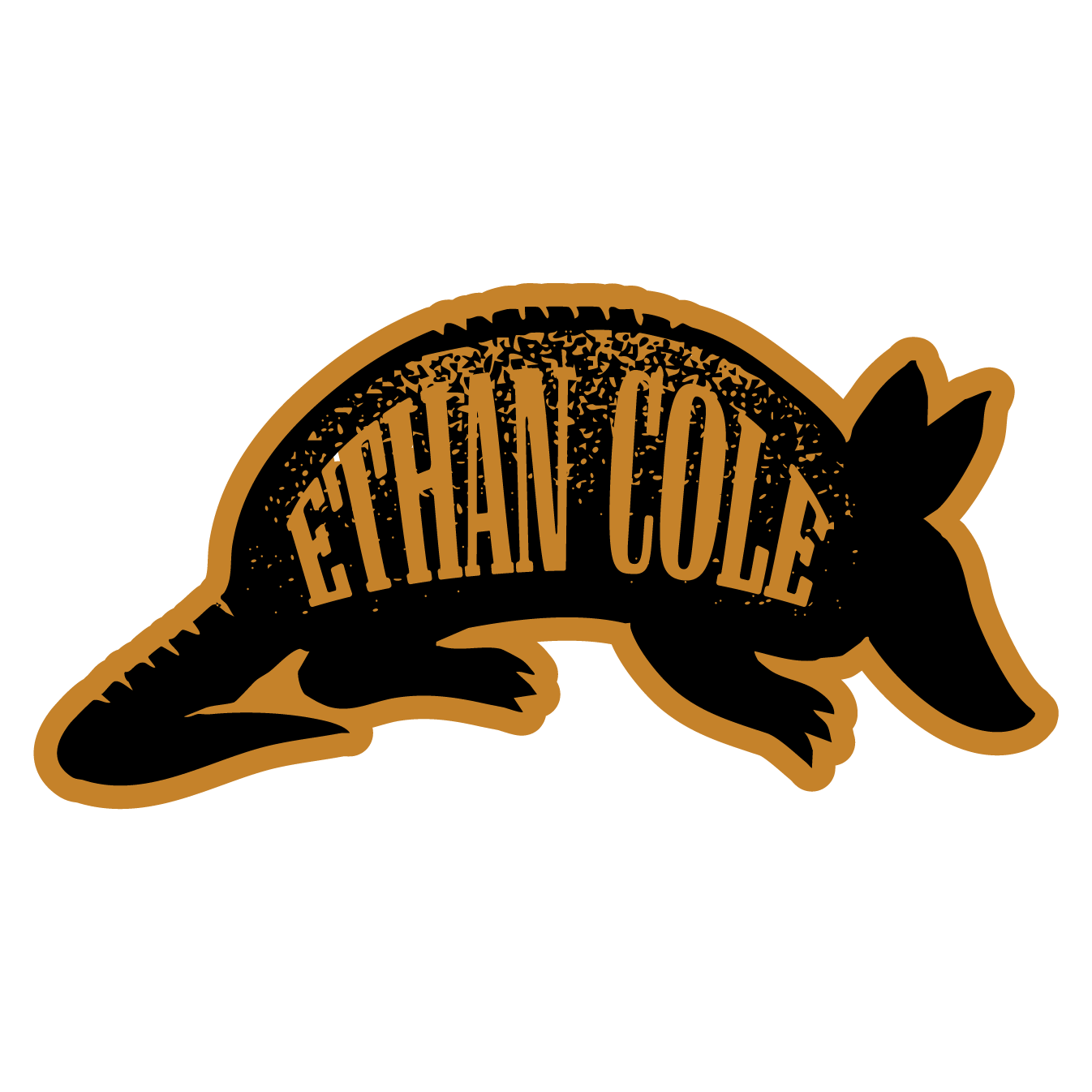 Ethan Cole Armadillo Sticker