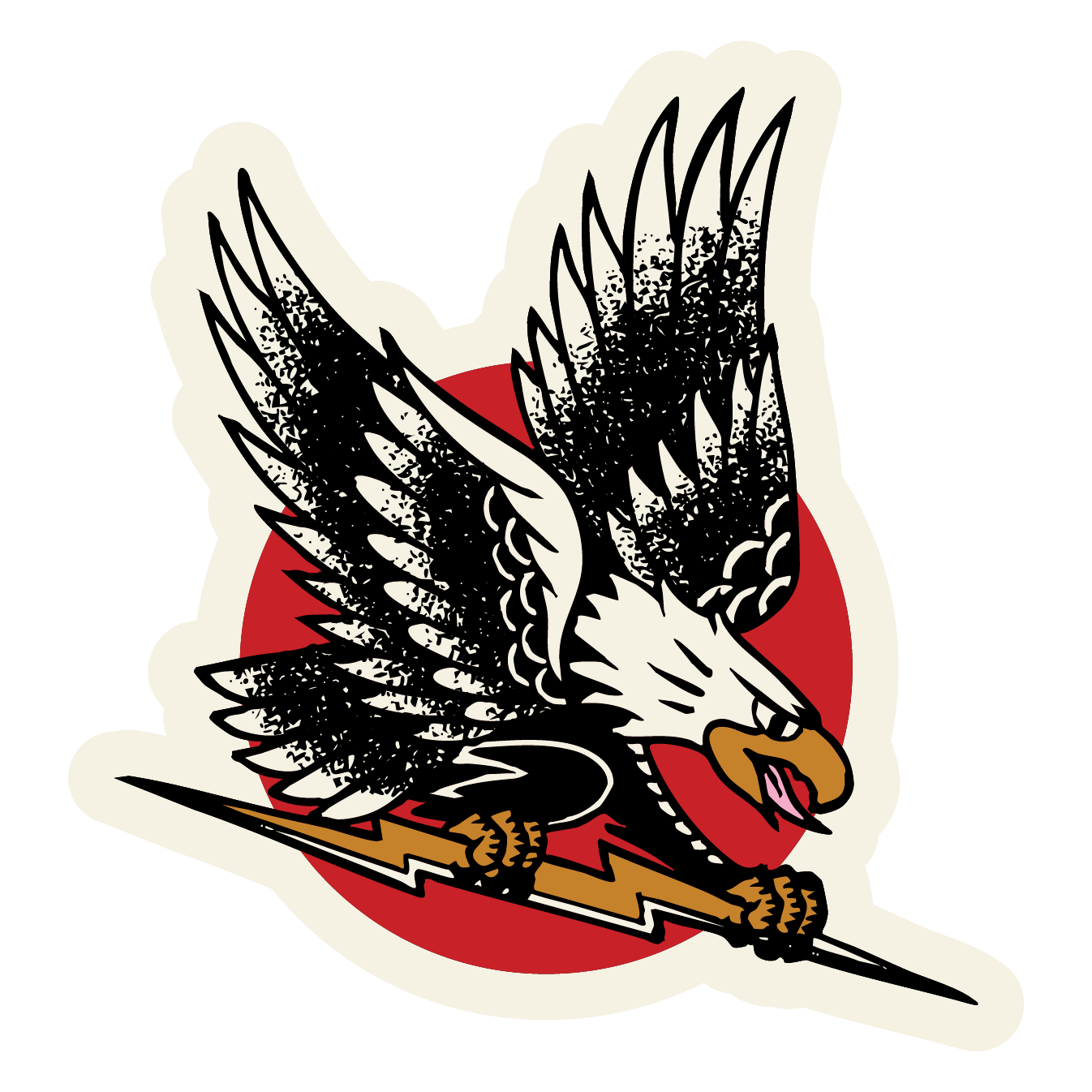 Ethan Cole Eagle Sticker