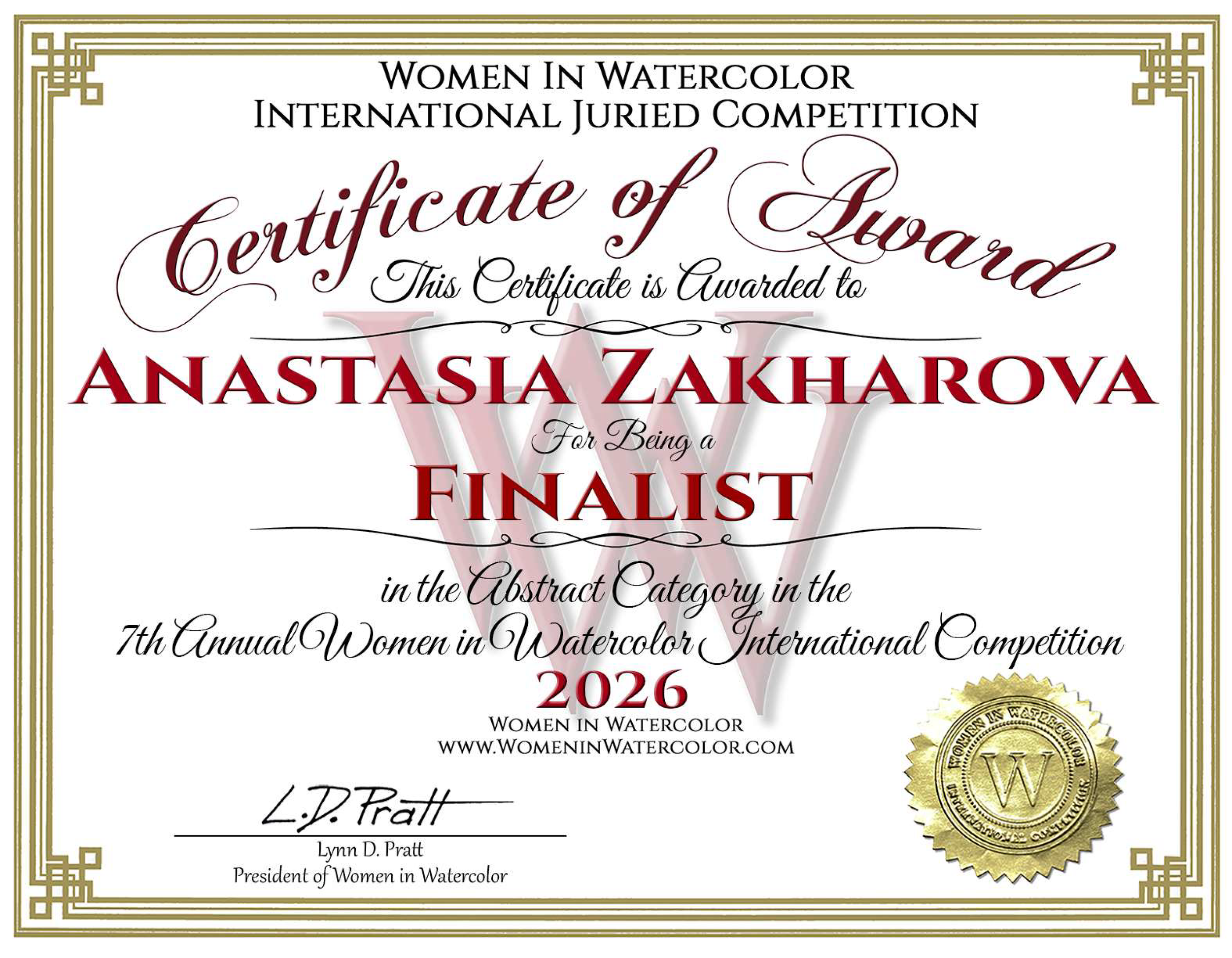 Anastasia Zakharova Award Certificate.png