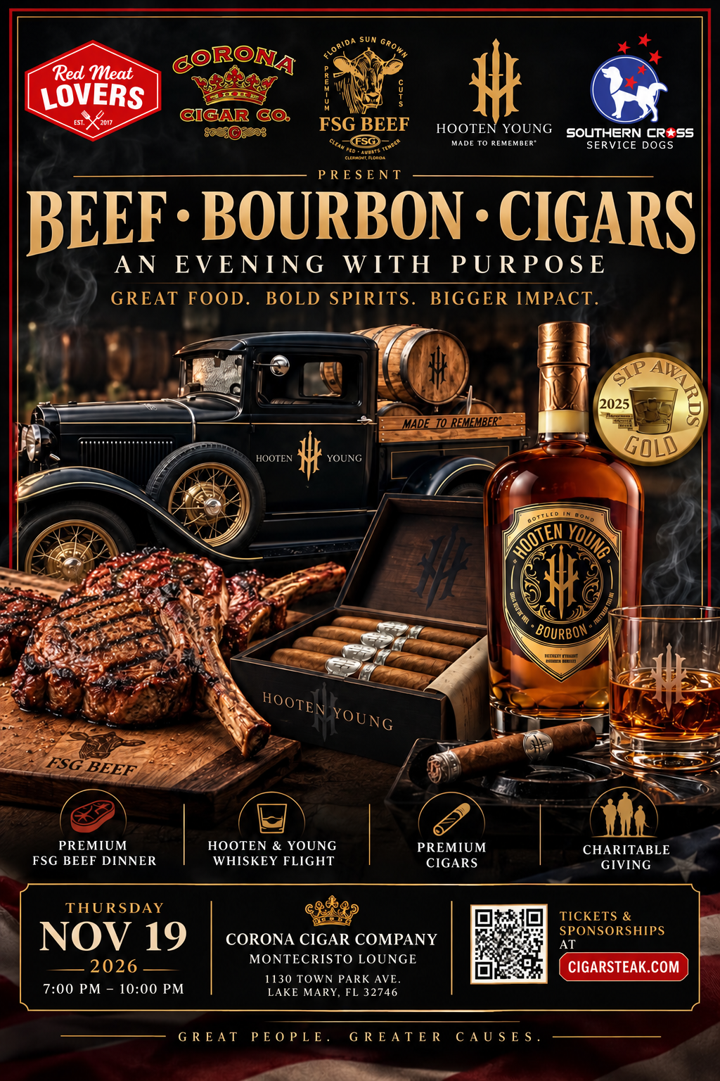 Red Meat Lover’s - FSG Beef and Hooten &amp; Young Whiskey
