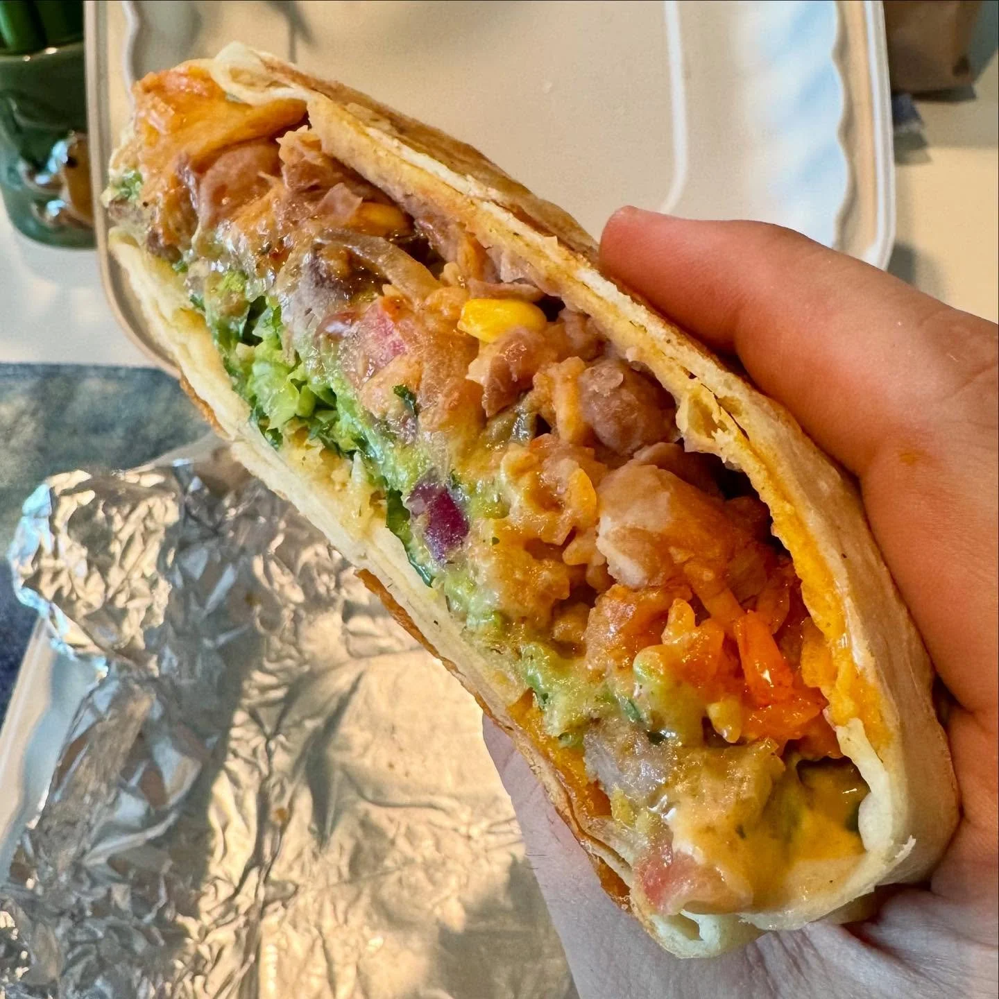 This is your sign to go get the crunch wrap from taco Pegaso, come hungry! Enjoy! Pictured: carne asada crunch wrap, Add bacon, add shredded lettuce, add pico de gallo- squeeze fresh lime and salsa and it definitely hits the spot! 🤤🔥@fareground @ta