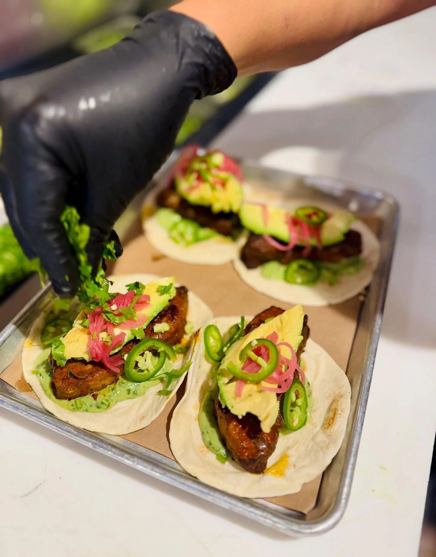 It&rsquo;s all about those smoked pork belly tacos 😋 @taco Pegaso @faregroundaustin