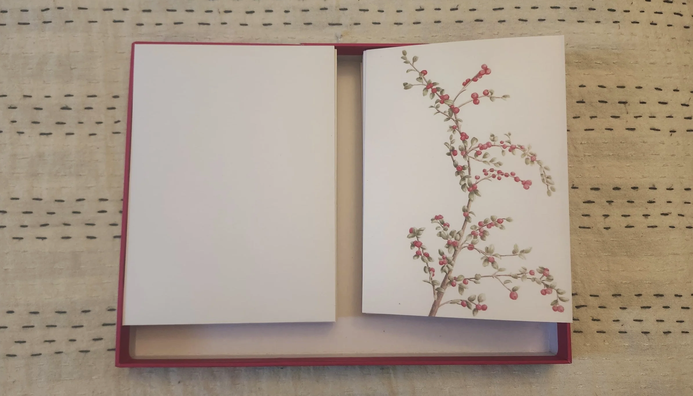 Stationary set includes 10 cards and 10 envelopes