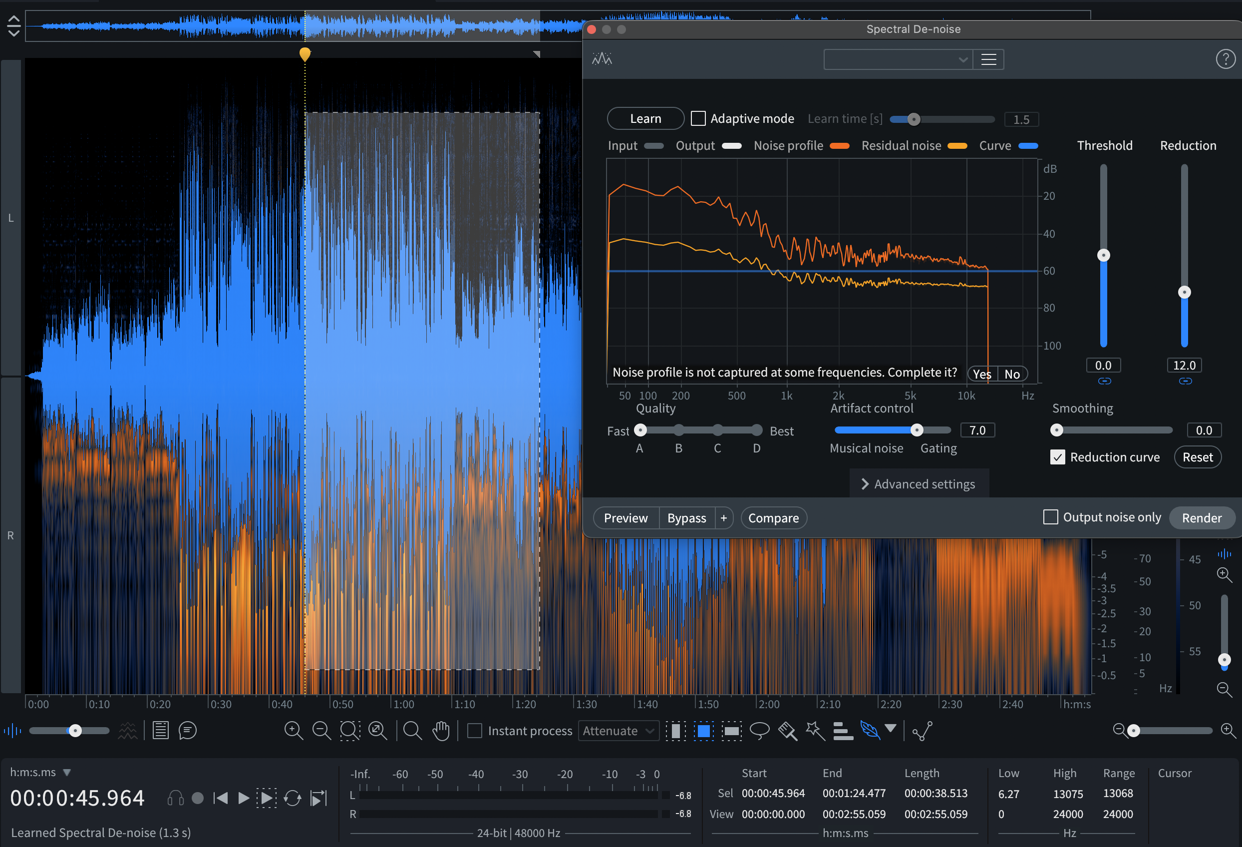 Audio Restoration + Forensics