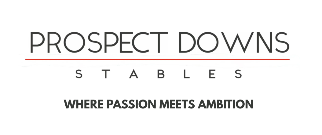 Prospect Downs Stables logo with the tagline "Where Passion Meets Ambition"