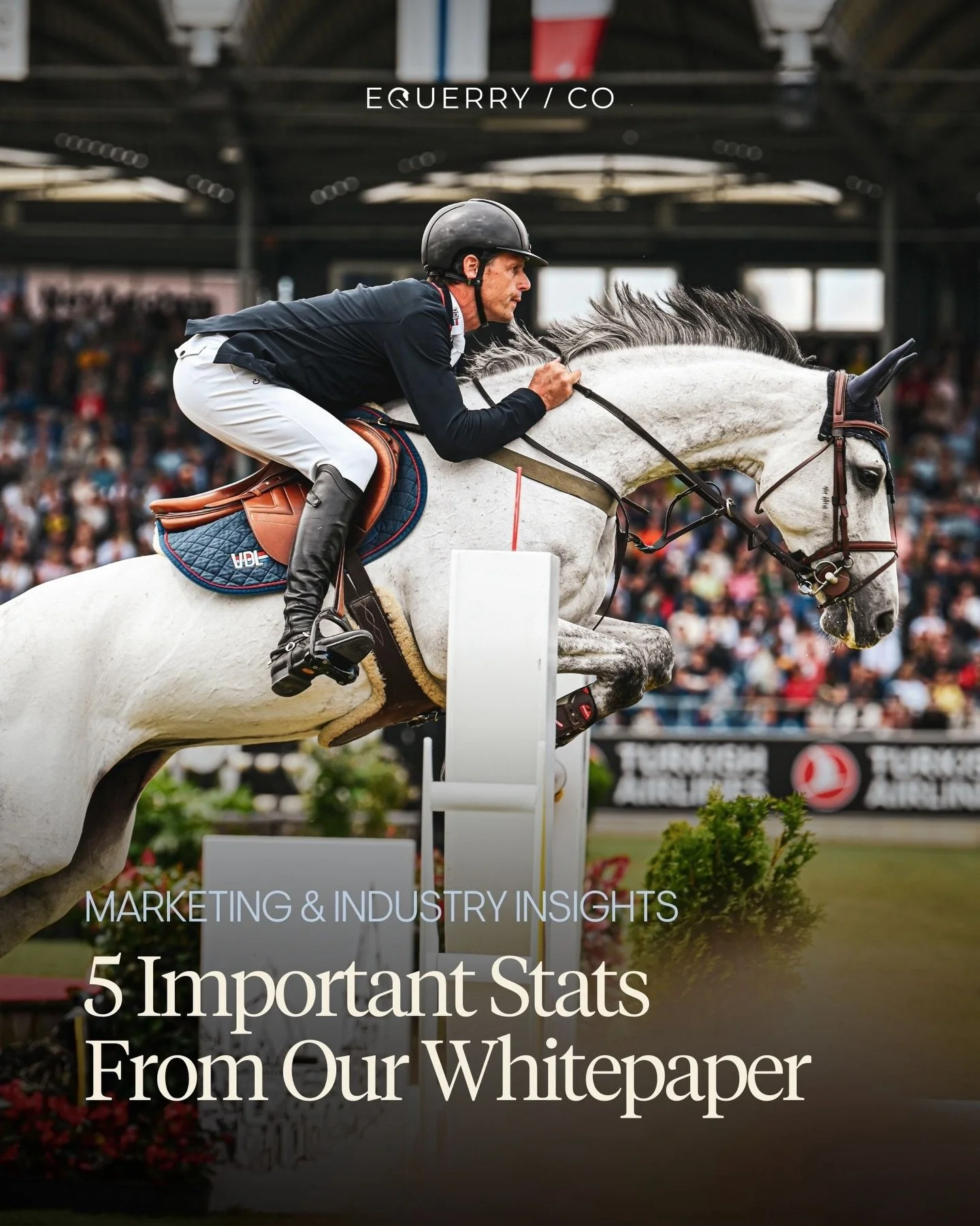 Our annual Equestrian Marketing Whitepaper draws on exclusive consumer data collected over the past year. 

The full report offers an early indication of how the equestrian market is evolving, and where attention, investment, and opportunity are like