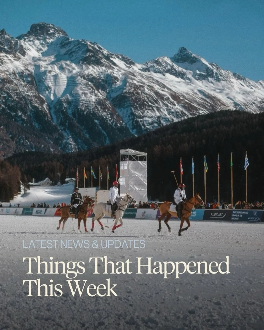 Things that happened this week: 
✨ BUTET&nbsp;Sellier has collaborated with internationally renowned artist Richard Orlinski to create a limited edition series of saddles.

❄️ Standing Rock Polo Team&nbsp;was crowned champions of the Snow Polo World 