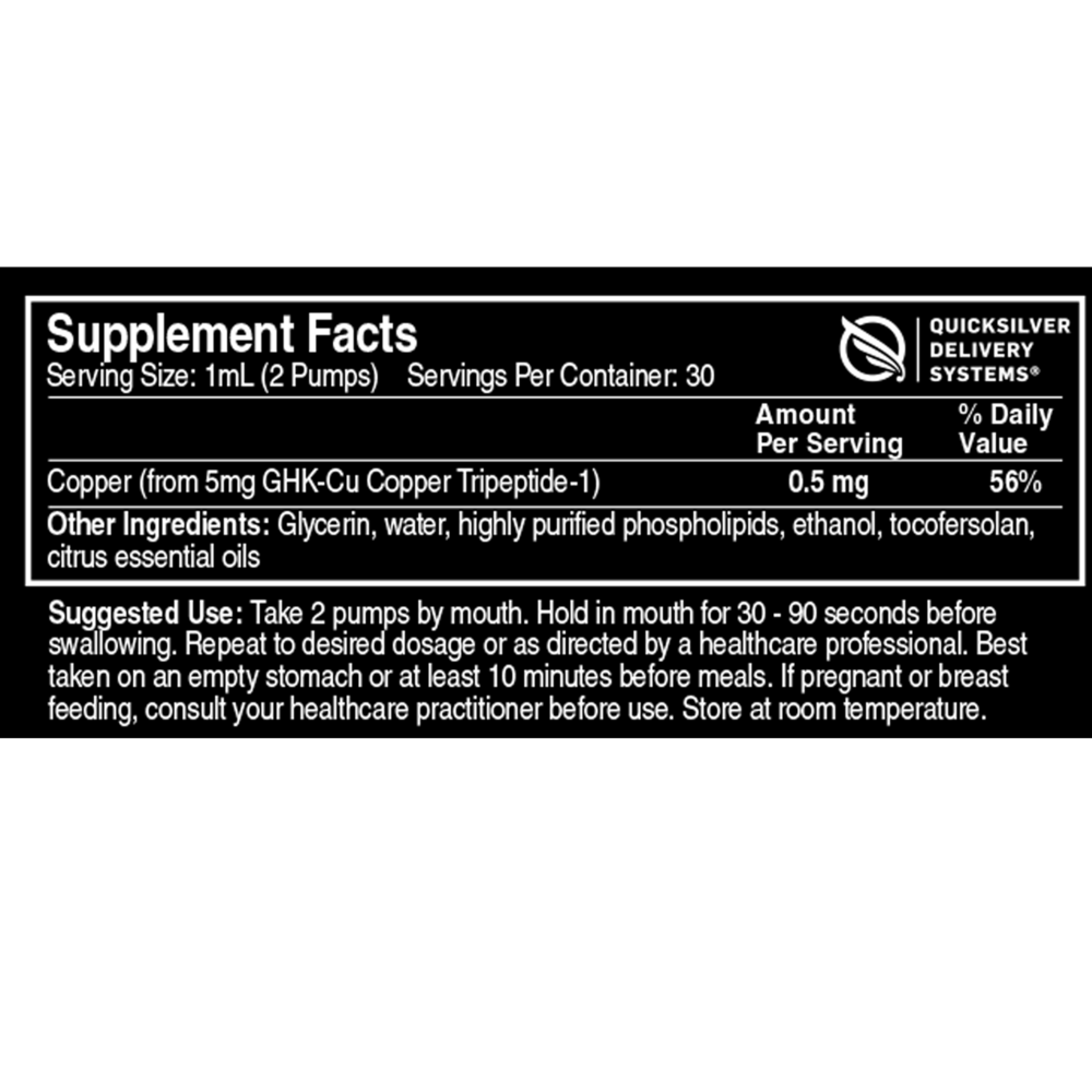 ghk-cu oral peptide does work Ever heard of peptide? It's a naturally occurring copper that Beauty - GHK-Cu