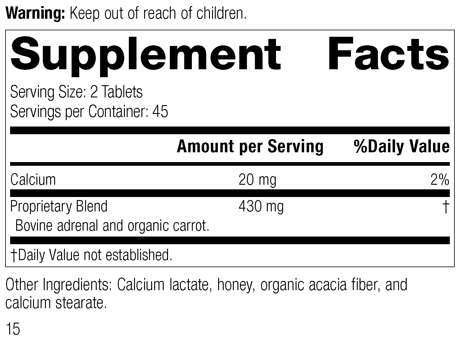 0850-Adrenal-Desiccated-R15-Supplement-Facts-Label.webp