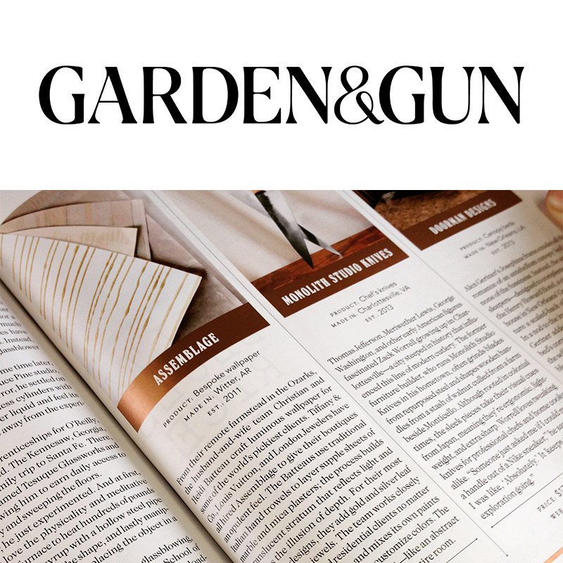 Made in the South Awards 2016 Home Category: Runner Up // Garden &amp; Gun