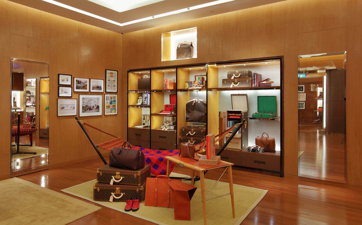  Lotic Hide  • SKU 11-0254 • Bands of undulating polished plaster finished with beeswax, this paper is reminiscent of waves at sea or reptilian skin.