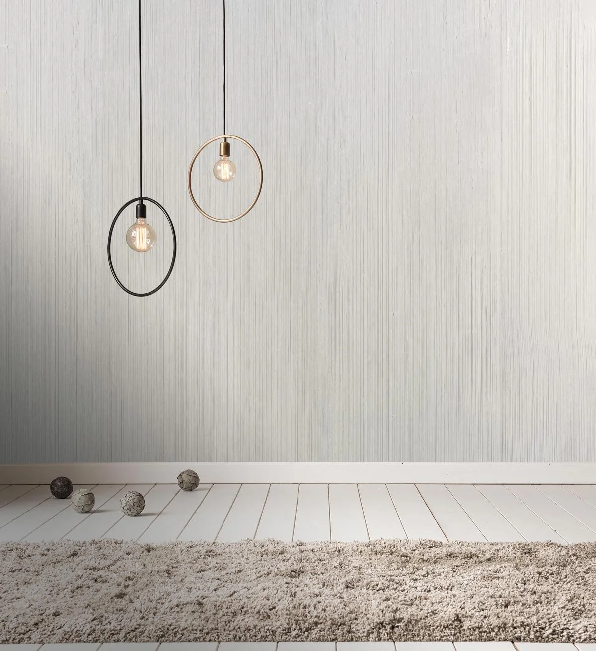  Shoals Sand  • SKU 19-0611 • Shoals is a subtly duo-tone, brushed, satin plaster. This seamless paper is reminiscent of birch bark.