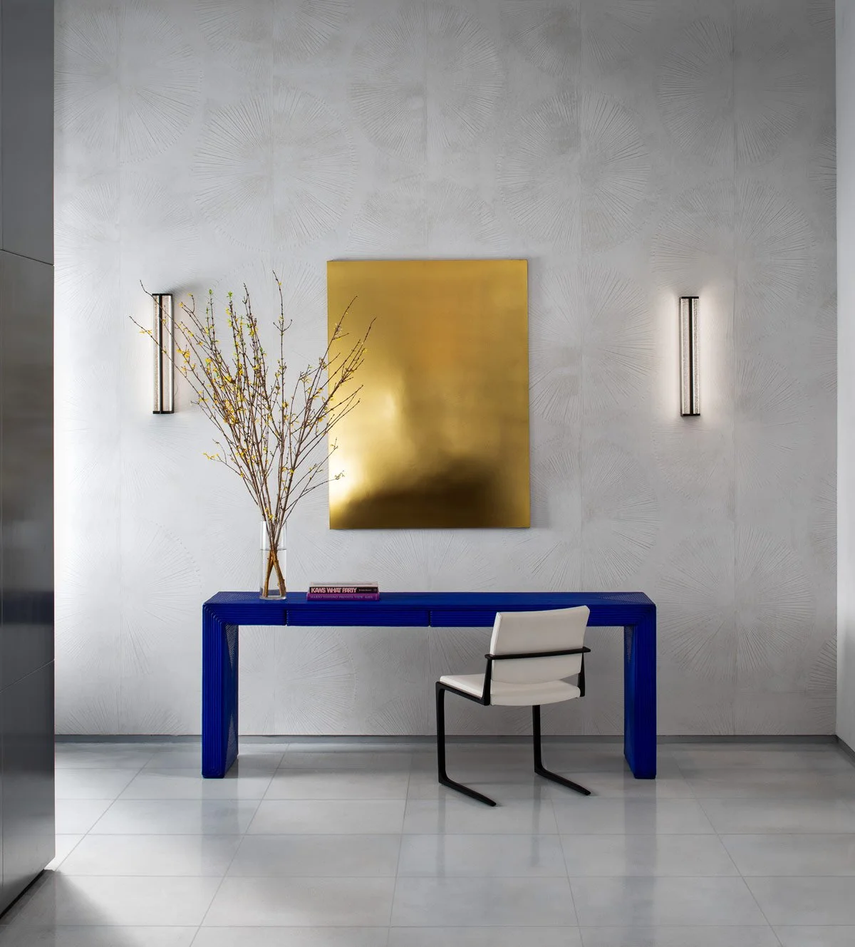  Petoskey Salt Putty  • SKU 19-0862 • Petoskey features a large radial pattern that is understated yet bold, inspired by the eponymous fossilized coral that lived in warm, shallow seas throughout the world during the Devonian Period some 350 million 