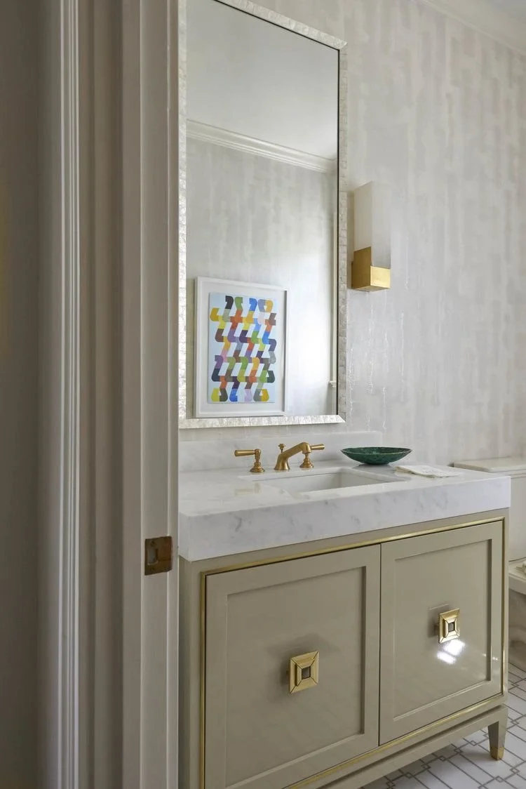  Abyss Pearl  • SKU 15-0195 • Layers of hand-applied plaster encapsulating micaceous and metallic resins. This lustrous paper is reminiscent of the glowing interior of an abalone shell.