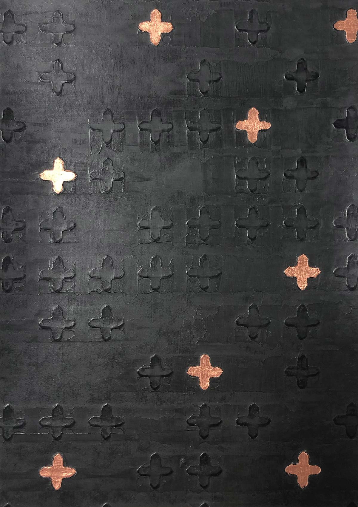 Gothic Leaf Charcoal Copper