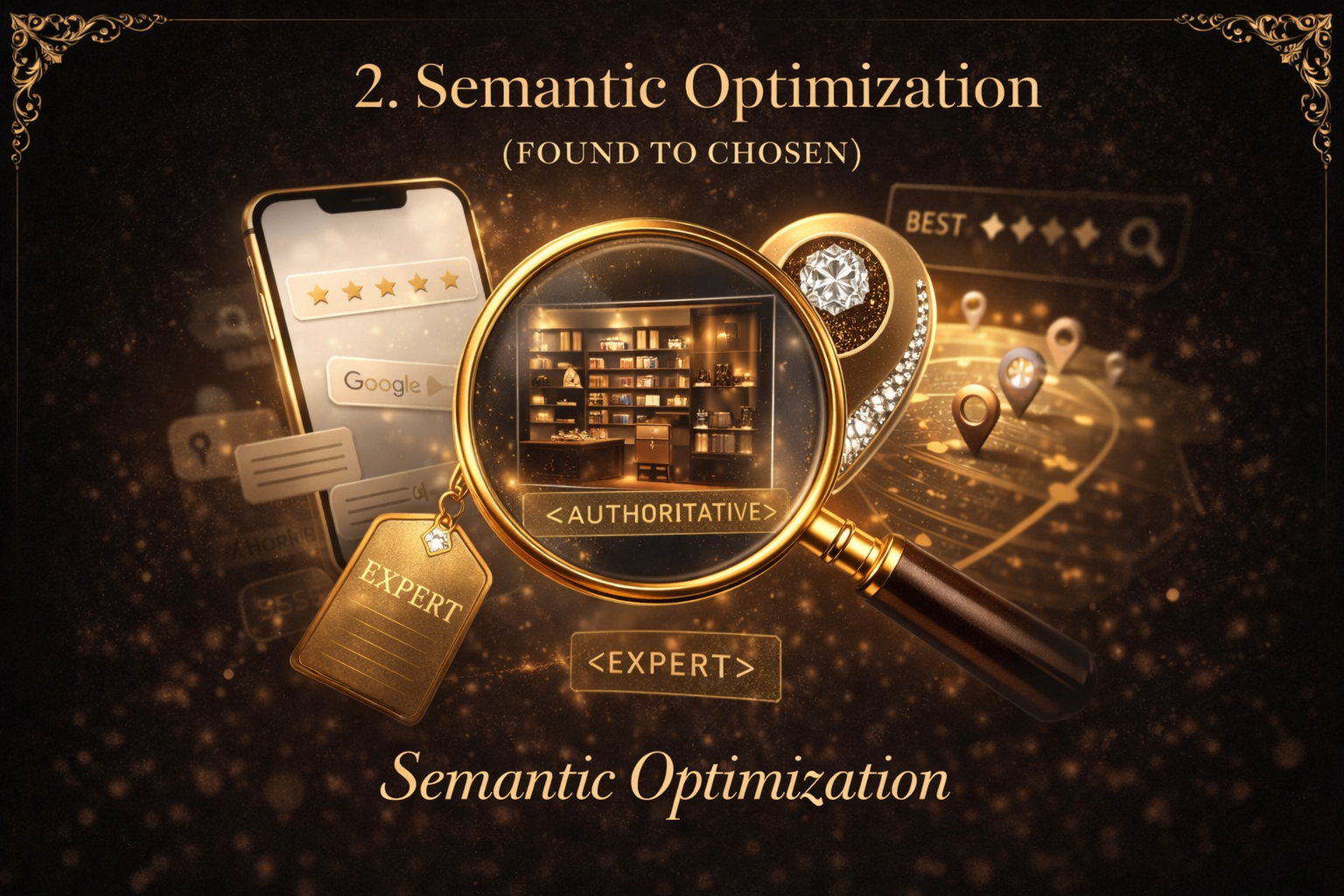 Technical SEO optimization for local businesses including semantic keyword mapping and image metadata embedding for Google Maps ranking.