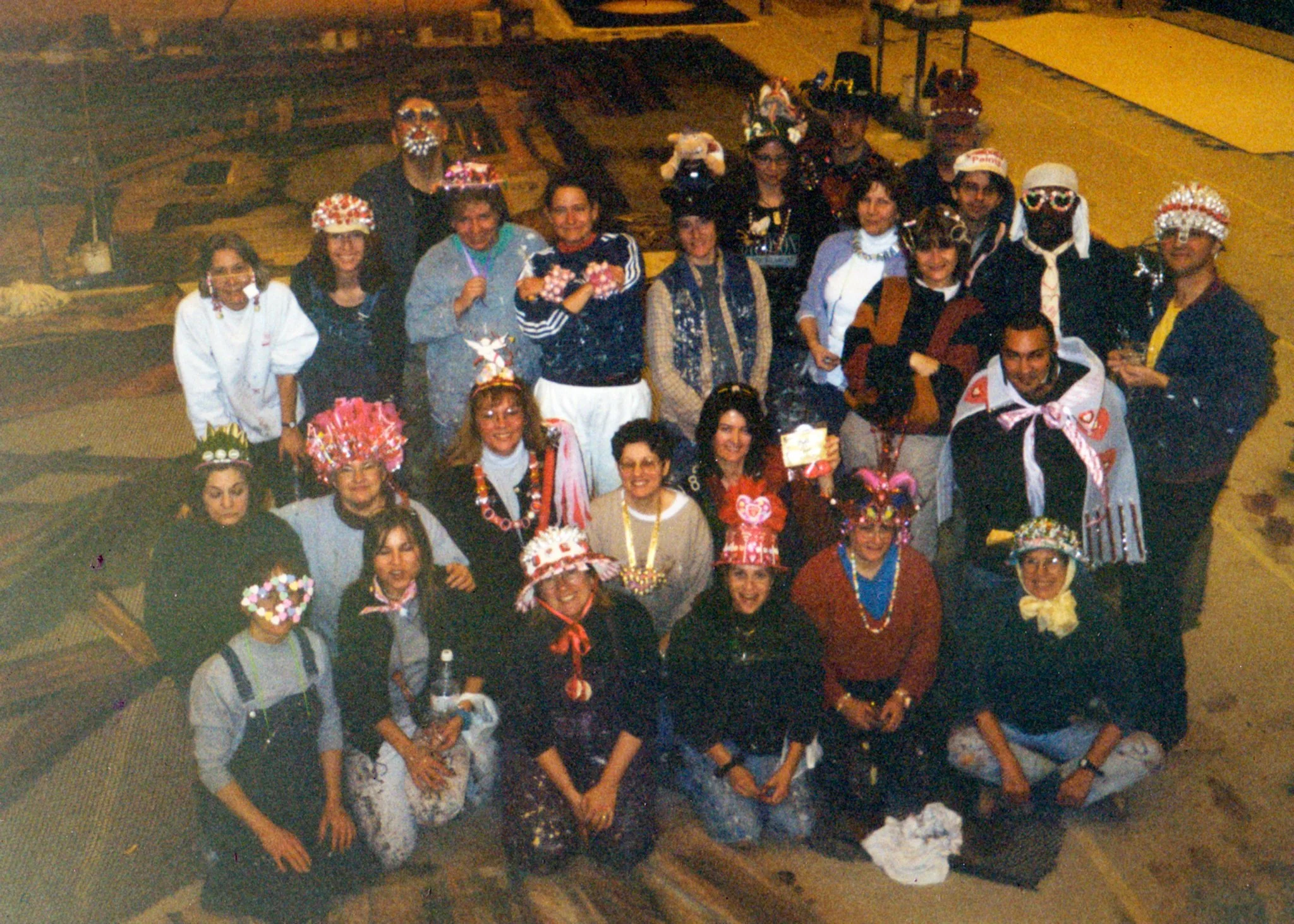 Valentine's Day "candy hats" at Hudson Scenic in the Hunts Point Market location late 1990's