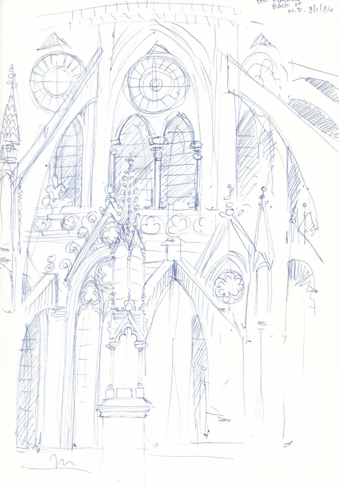 ballpoint sketchbook ©1986