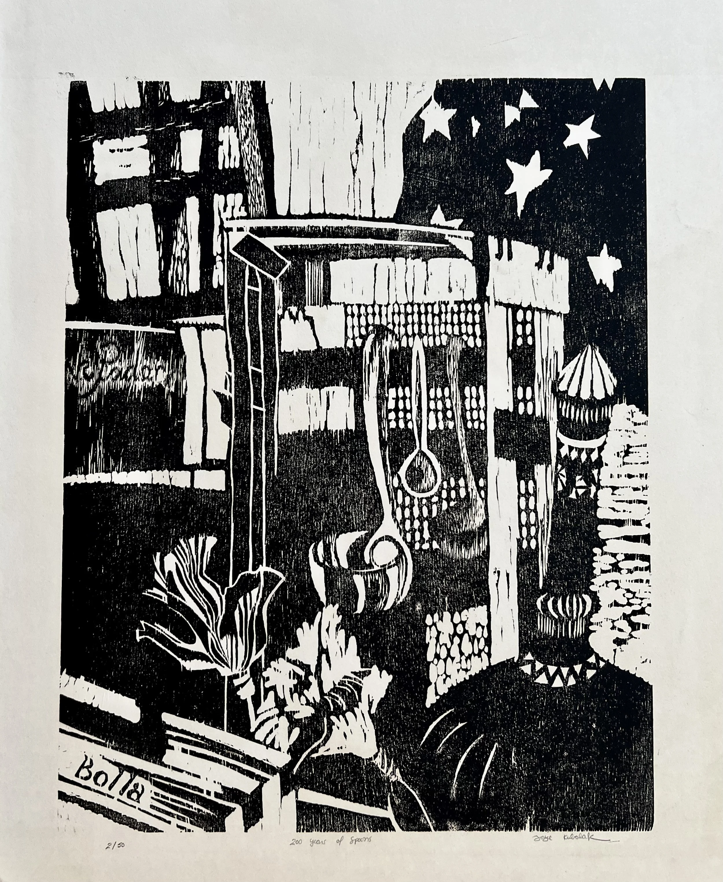 wood cut ©1976