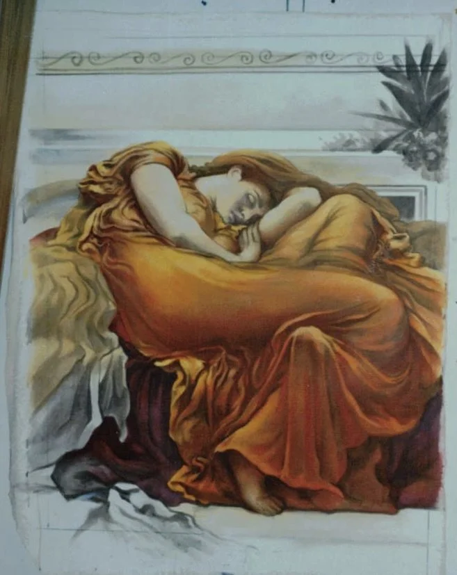 acrylic after Leighton ©1978