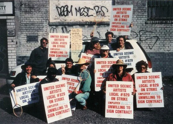 Strike at Variety Scenic Studios early 1990's
