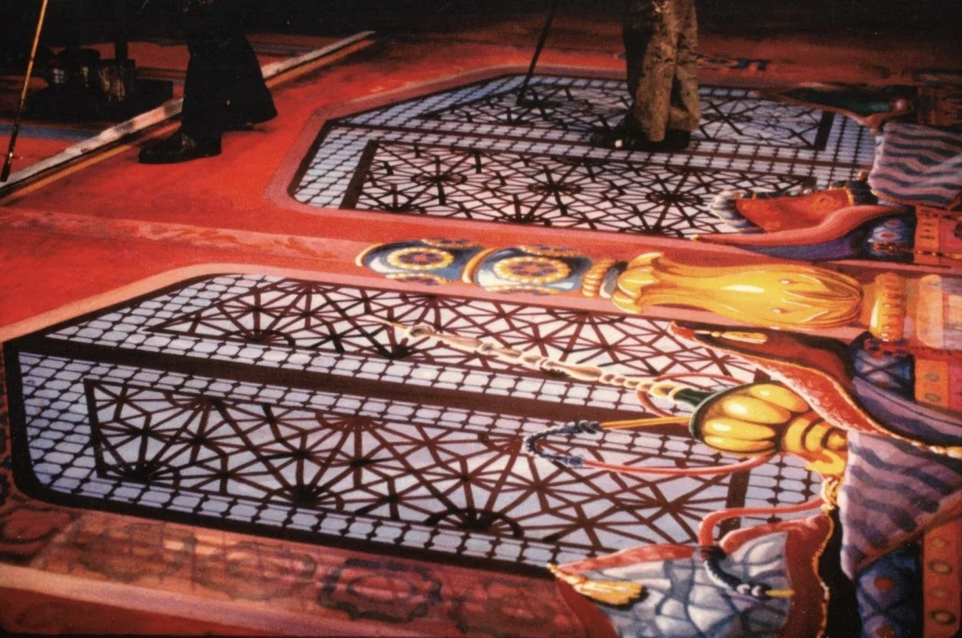 casein on muslin "On Your Toes" - Nolan's 1983