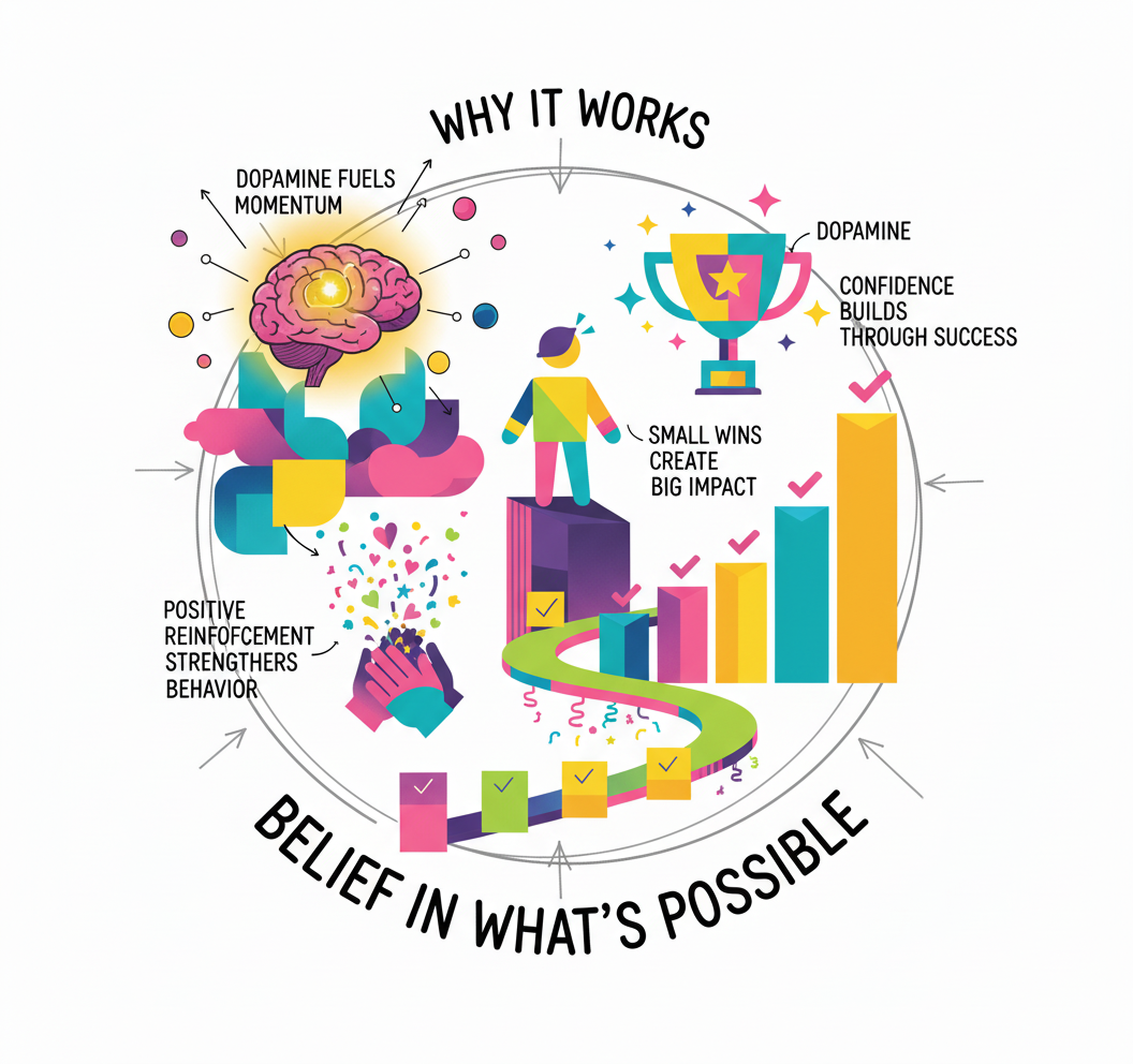 Create the first win. Learn the skills to help others change. Framework for Growth and Building the Skills you need - Leadership - Science Backed Tools at Coulda Woulda for leaders, parents and humans.