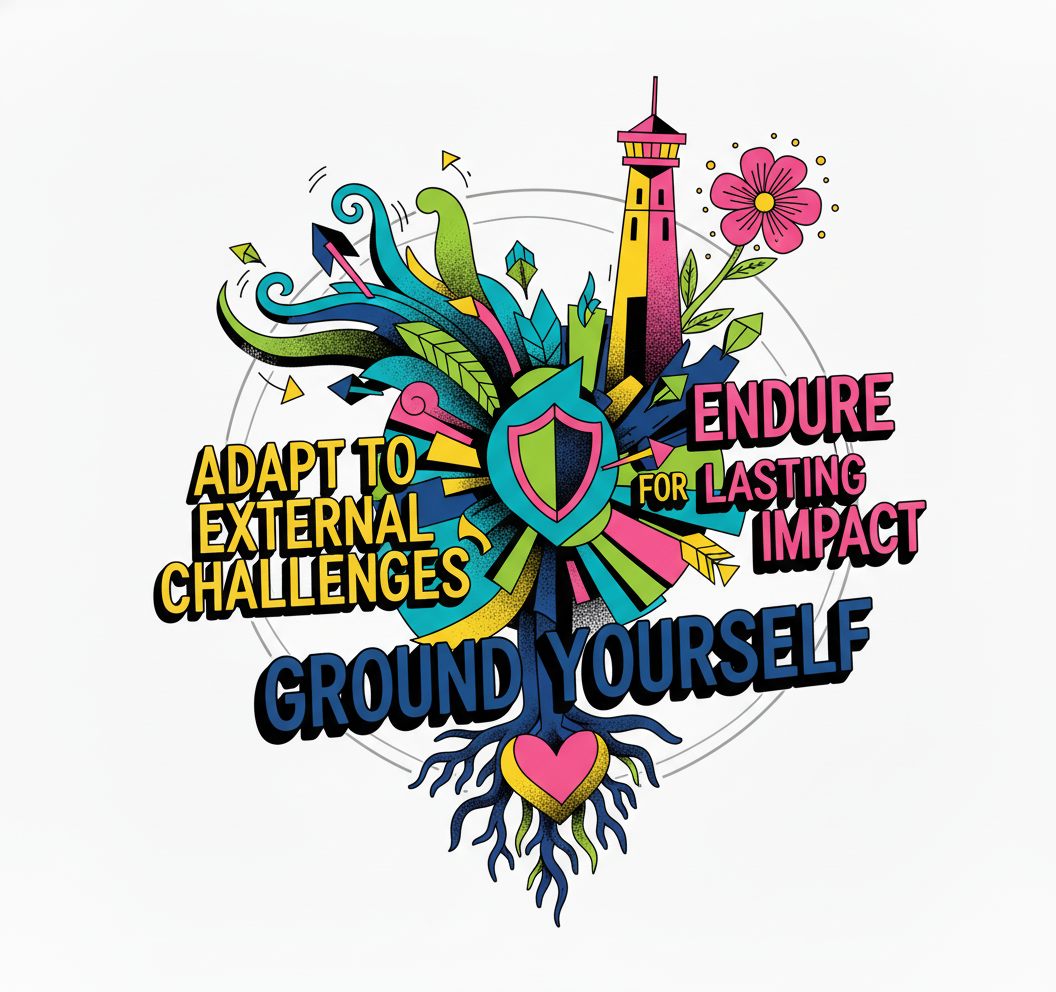 Image Symbolizes one part of the Coulda Woulda Framework to Grow Yourself. Get inspirations to grow skills that help you as a parent. Growing one step at a time. Change.