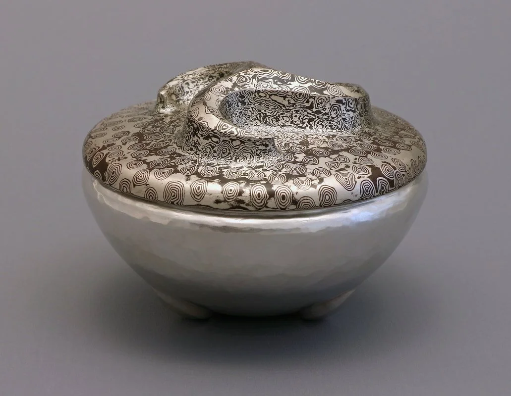 "Triskelion mokume gane box"