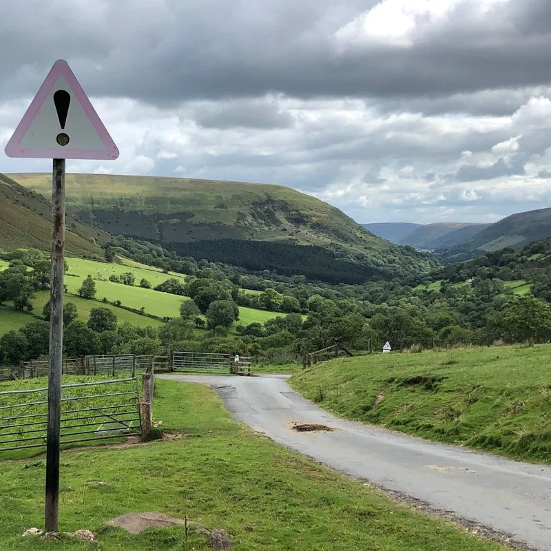 Gospel Pass, looking back down the hill I climbed.