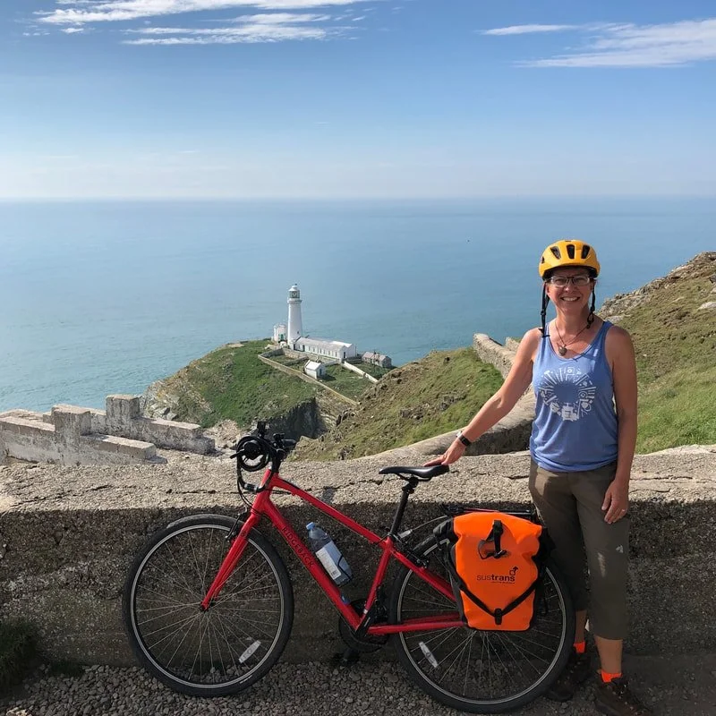 South Stack Lighthouse, NW tip of Wales. A destination in its own right but here it's the end of my 325 mile trip. I did walk down to it, and up to the lantern room too. Really cool inside.