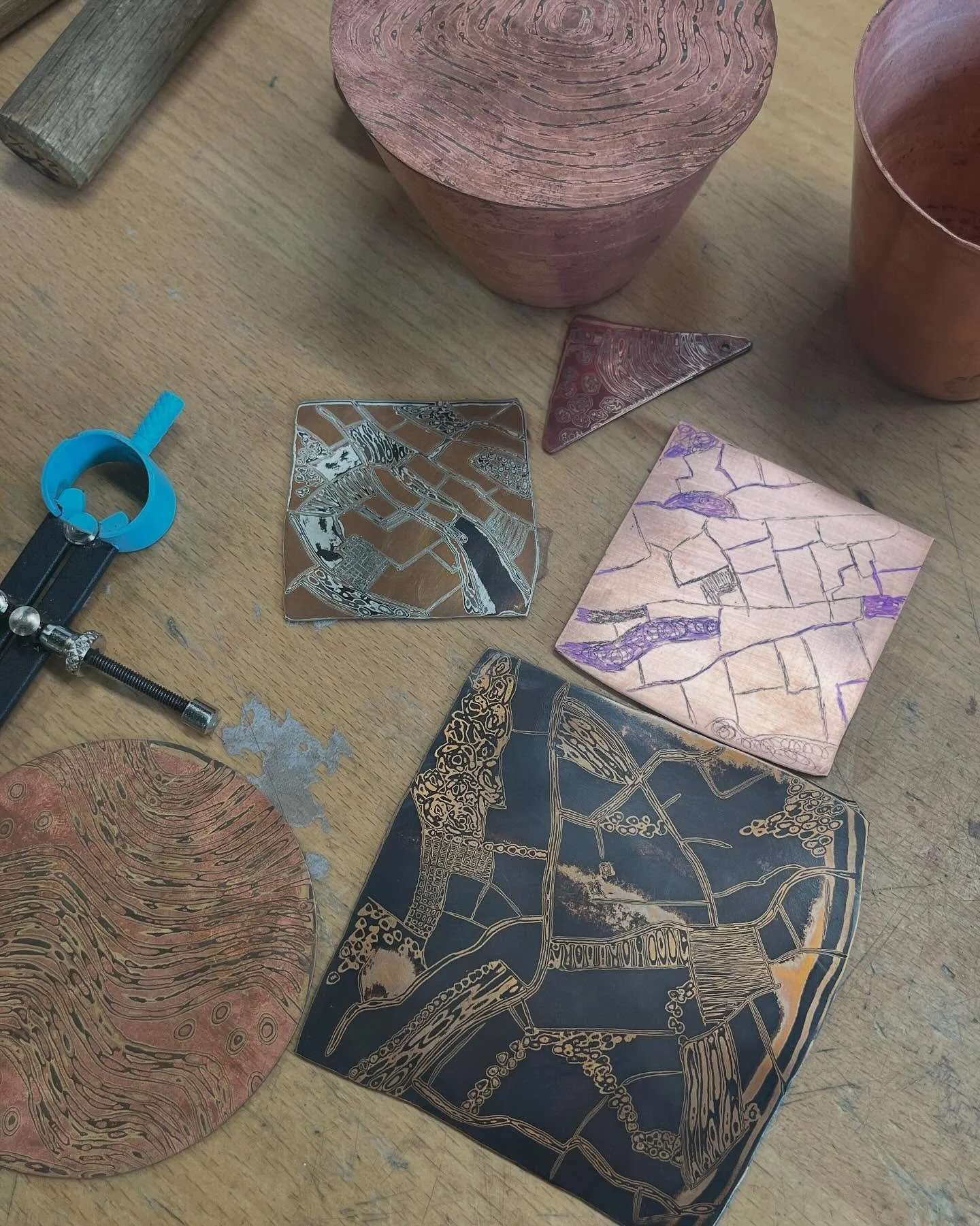 New mokume patterns based on Farnham’s local landscape