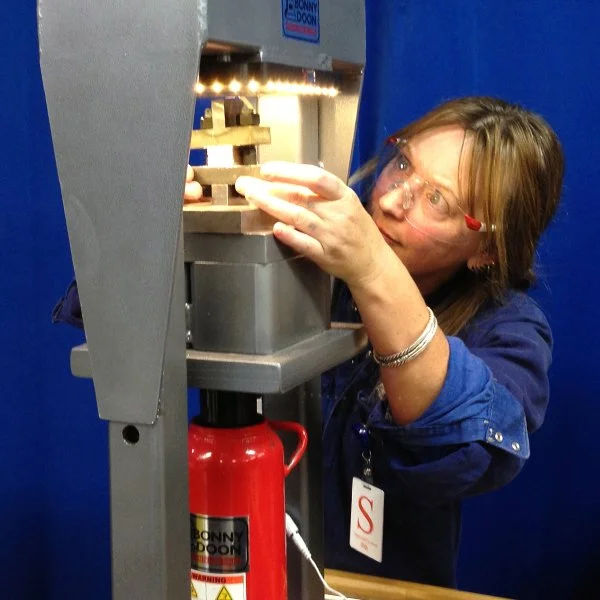 Workshop participant Karen came all the way from Australia to learn mokume gane.