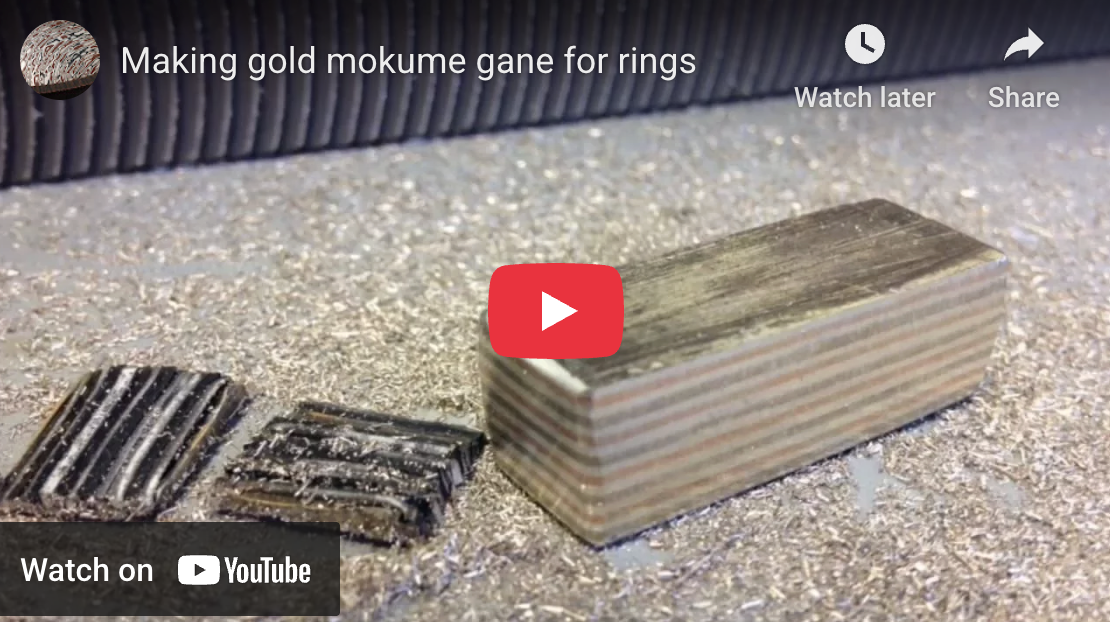 Video: Fusing and forging a gold mokume gane billet