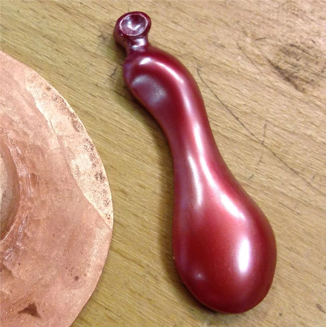  A finished exercise. Pretty satisfied with the evenness of the reflections here. That shows the time spent with the scraper and scotch-stone. 