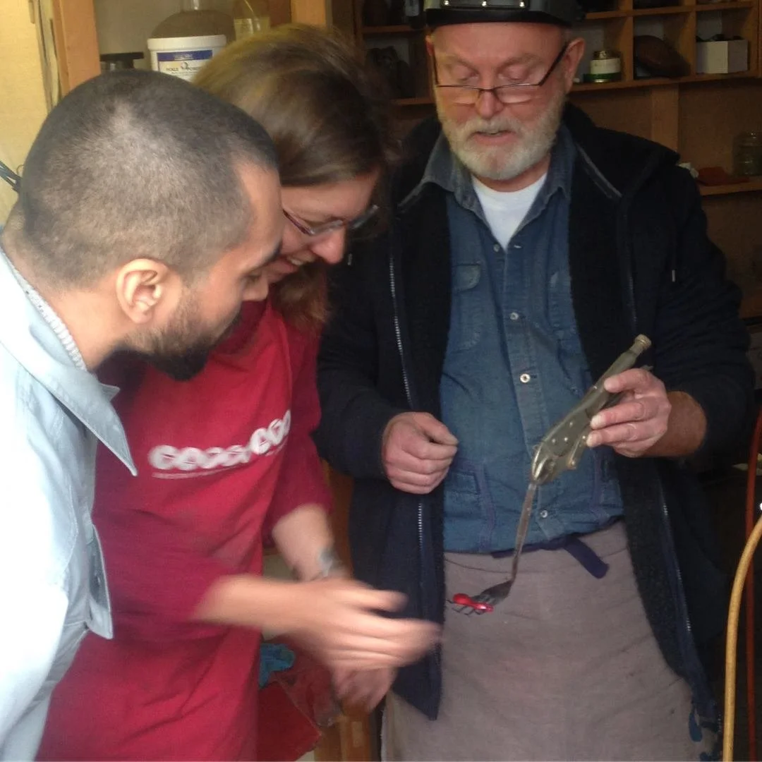  After quenching in hot water with borax, there we go! Nice and red. 