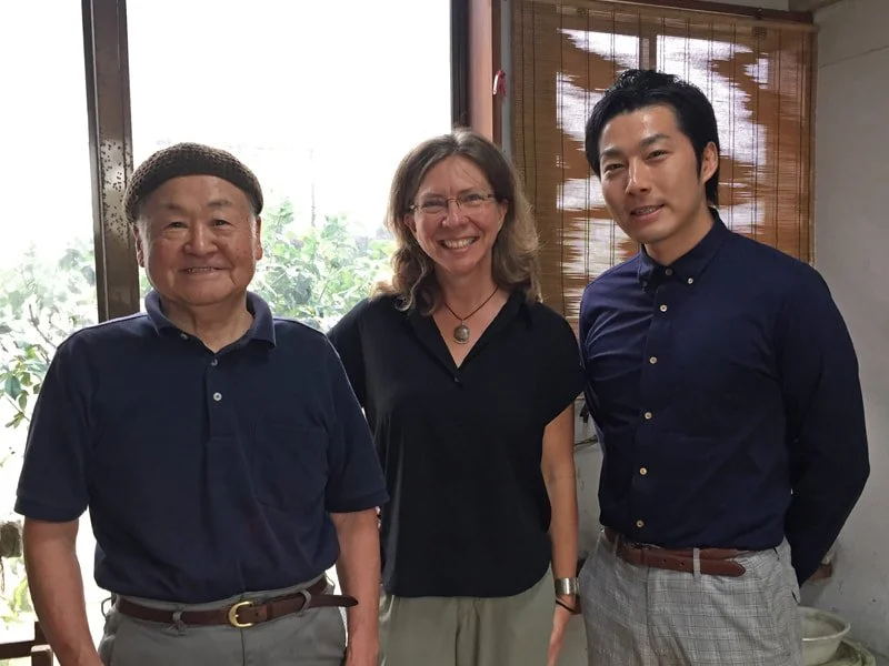  Mr. Tamagawa, me, and Yasushi-san the translator. 