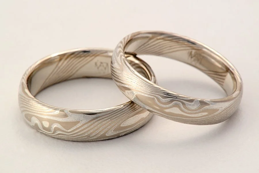 Color Choice WS - 14k palladium white gold and sterling silver, etched.