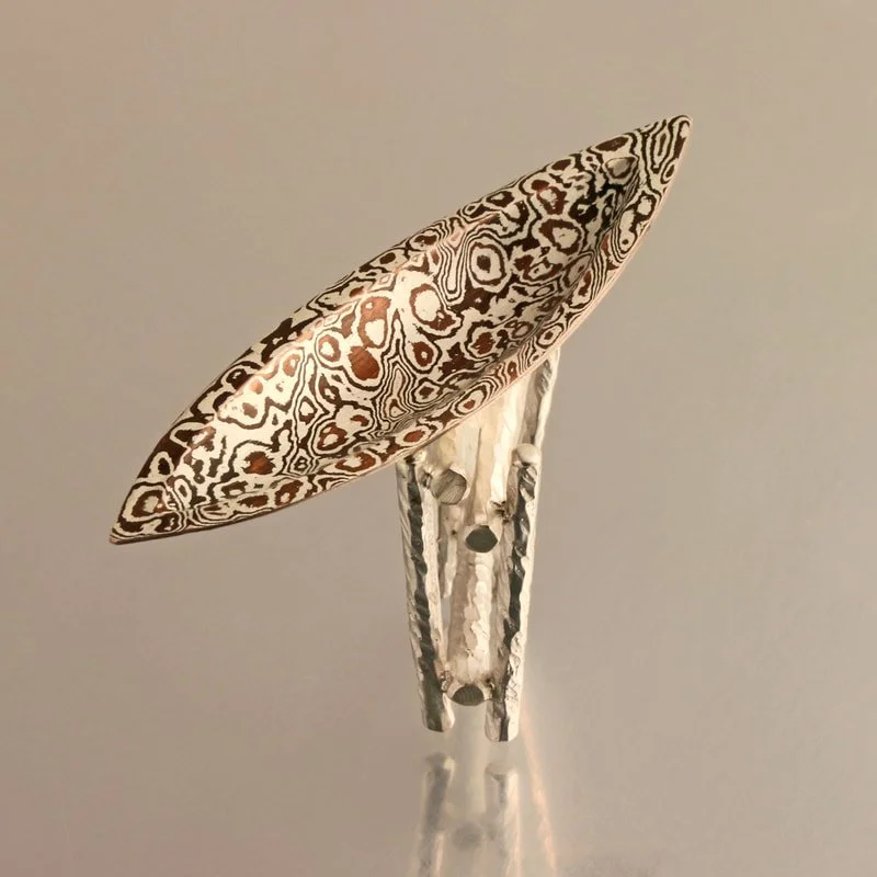 "Unstable Mooring" - Mokume gane ring