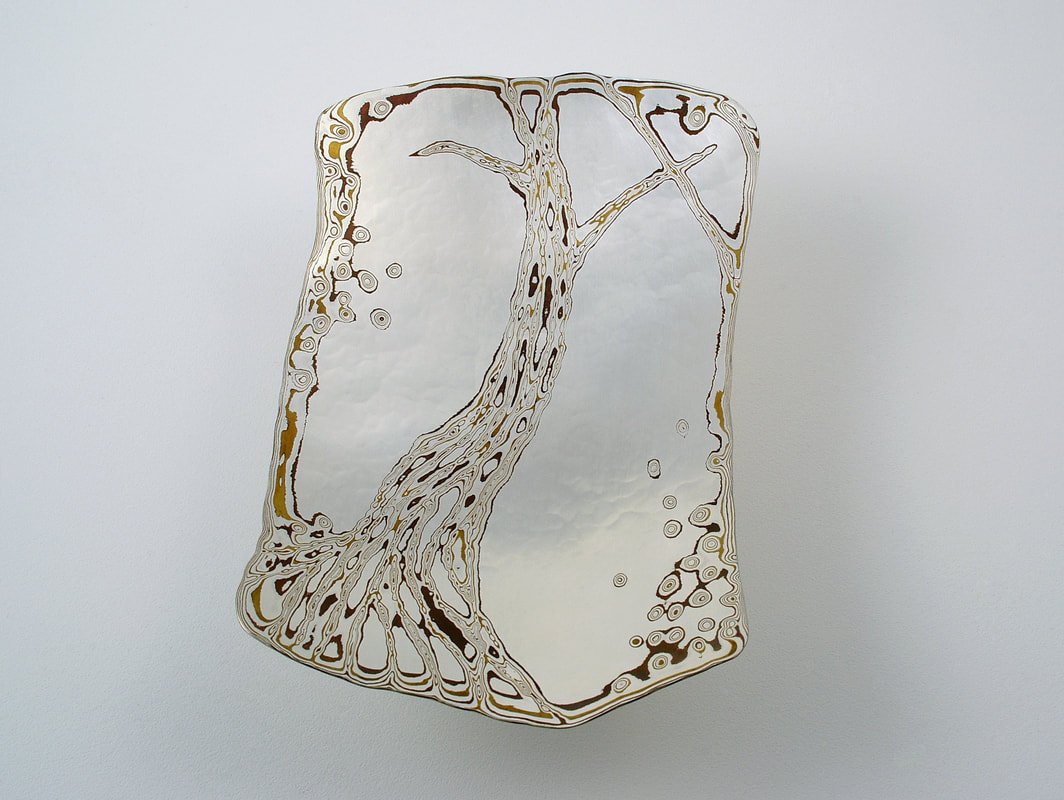 "Grow" Mokume gane platter