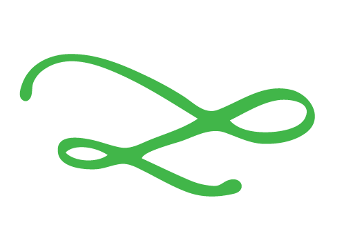 Stylized green to symbolize grass L symbol for Re:Lawn™