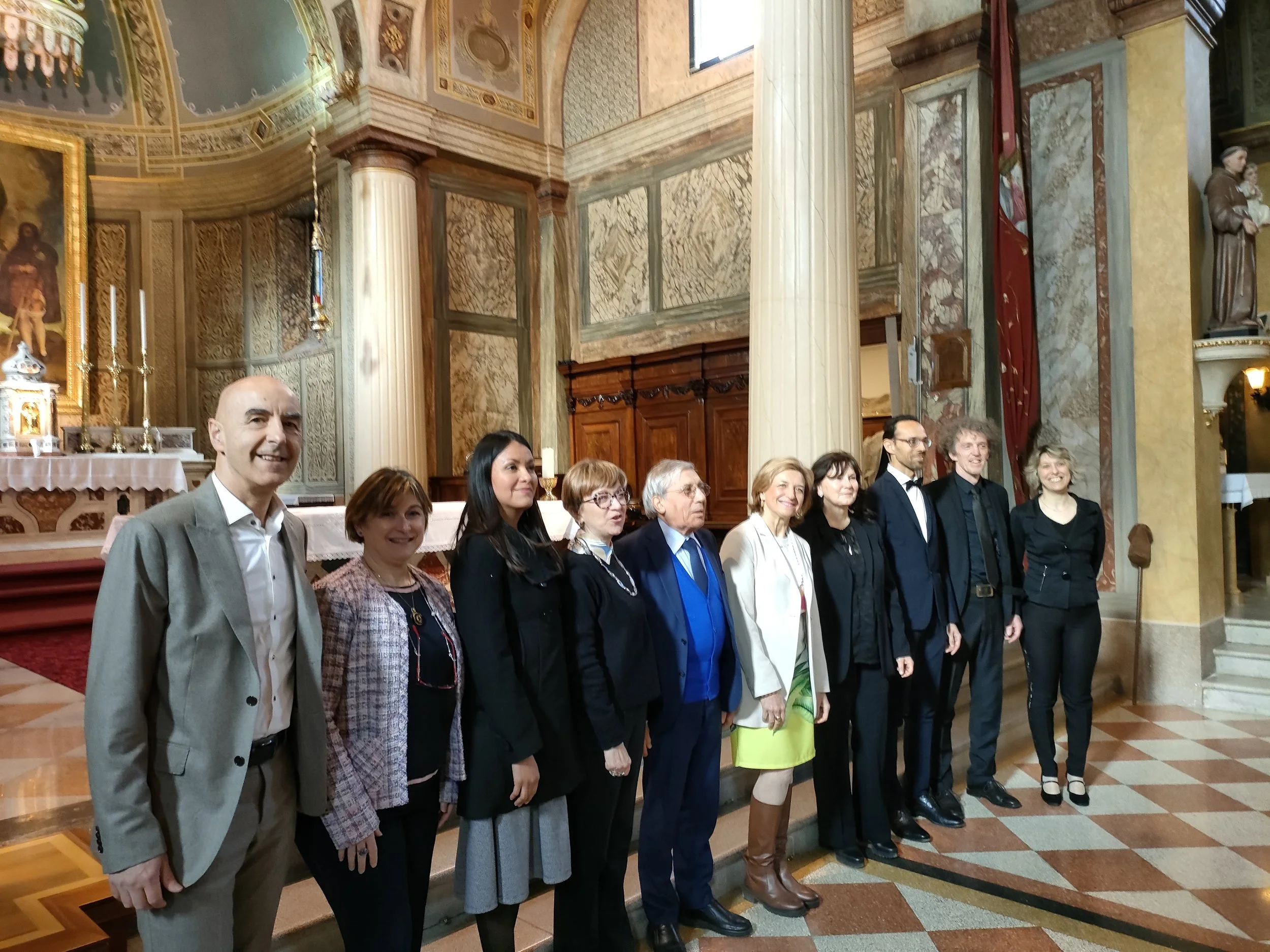 Chiesa di Carpesica (Vittorio Veneto), 6 aprile 2024, concerto di chiusura del Laboratorio corale tenuto dal m° Giovanni Acciai